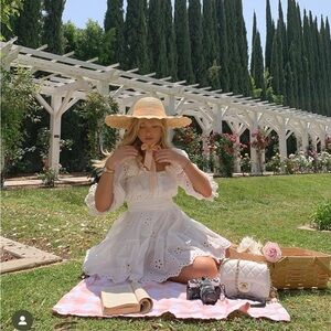 For Love & Lemons Serena Mini Dress White